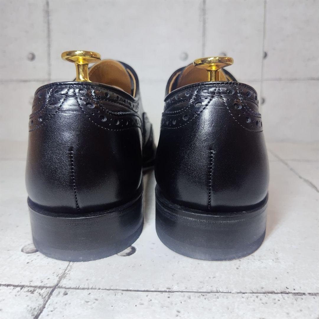 【美品】 ジョンストンアンドマーフィー ウィングチップ 内羽根 本革 革靴