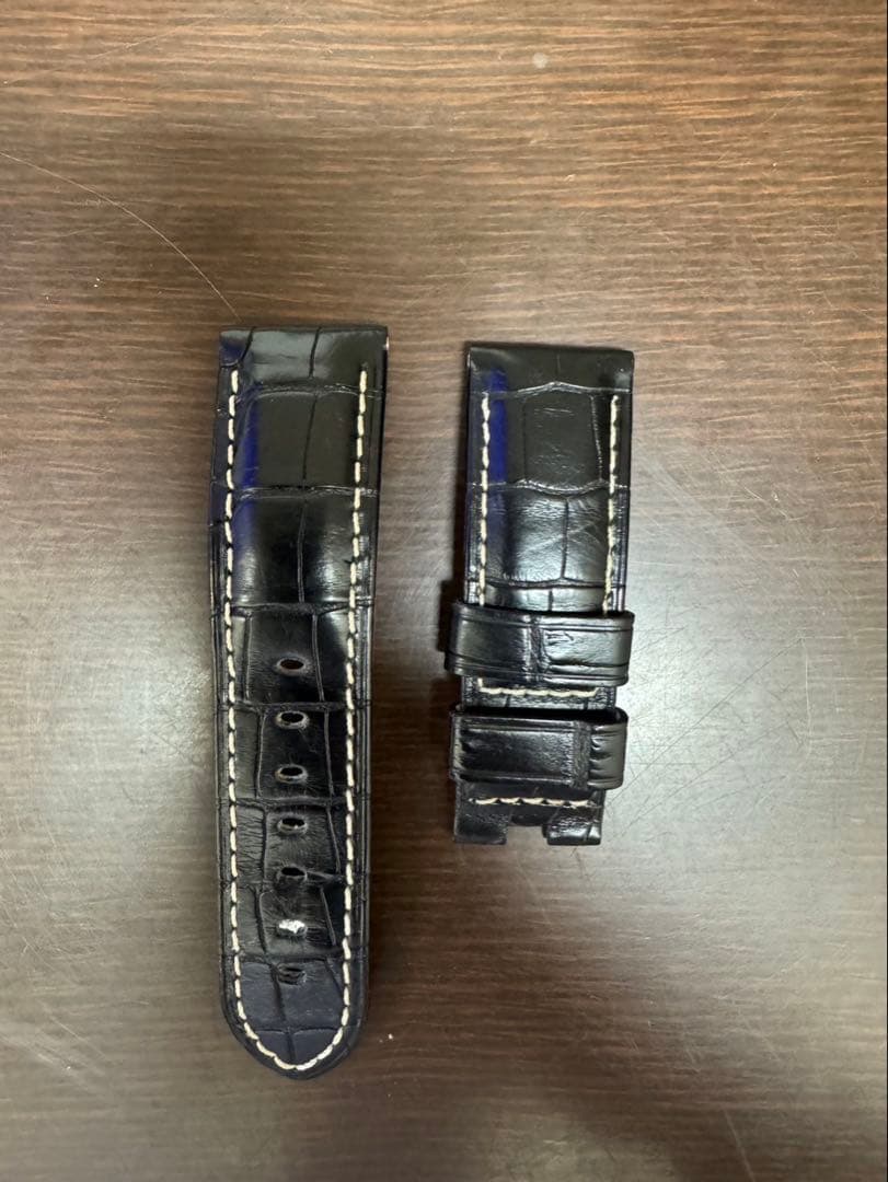 【断捨離SALE‼️】パネライ 純正Dバックル用 クロコベルト