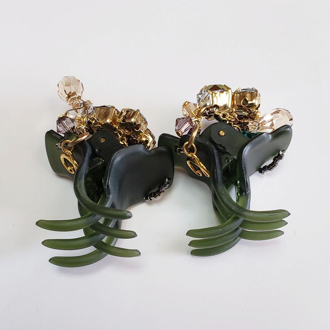 新品未使用　コンプレックスビズ ビジュー デザートクリップ 2個セット　カーキ