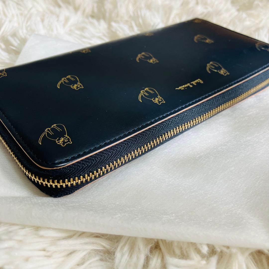 ポールスミス キャットドゥードゥル　ラウンドファスナー　長財布 猫　総柄