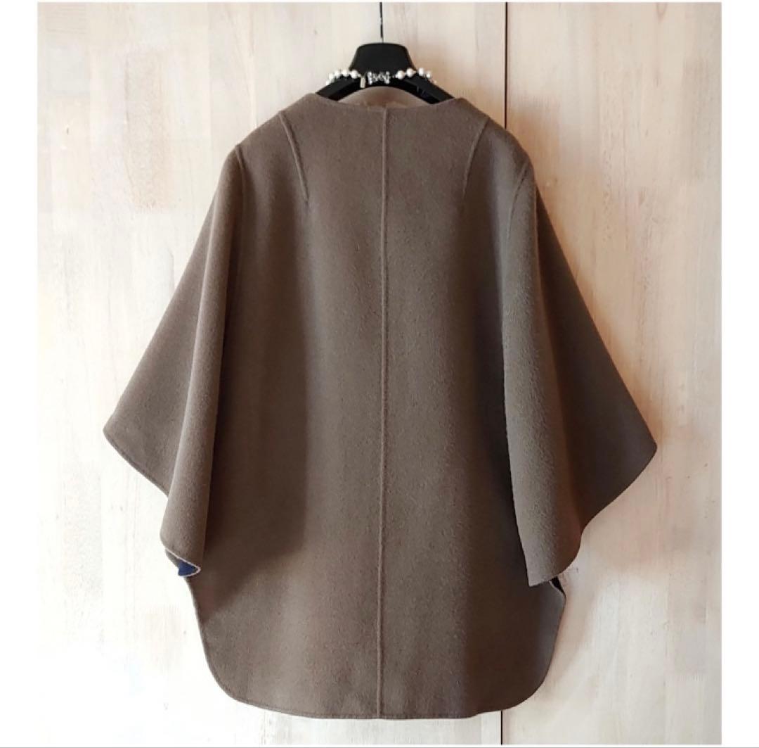 ADORE 2tone リバーポンチョ風コート