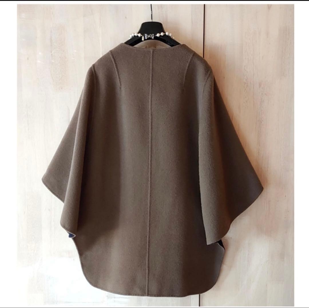 ADORE 2tone リバーポンチョ風コート