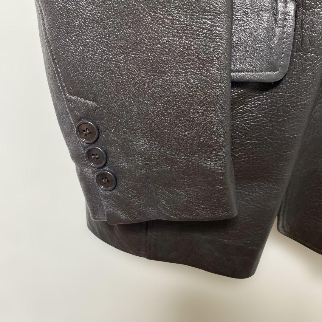 イタリア製 マルセル・ラサンス ブラウン レザージャケット メンズ サイズ L