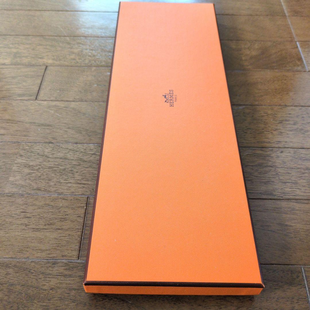 HERMES Hシュバル マリン ネクタイ 箱、カード、リボン、手提げ袋付き