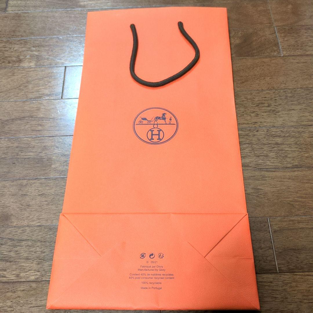 HERMES Hシュバル マリン ネクタイ 箱、カード、リボン、手提げ袋付き