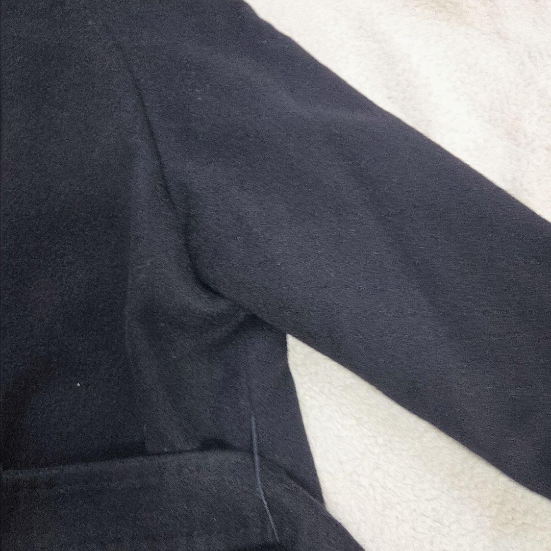 Impresi　 ロングコート カシミヤ100 黒 フォックス 　L