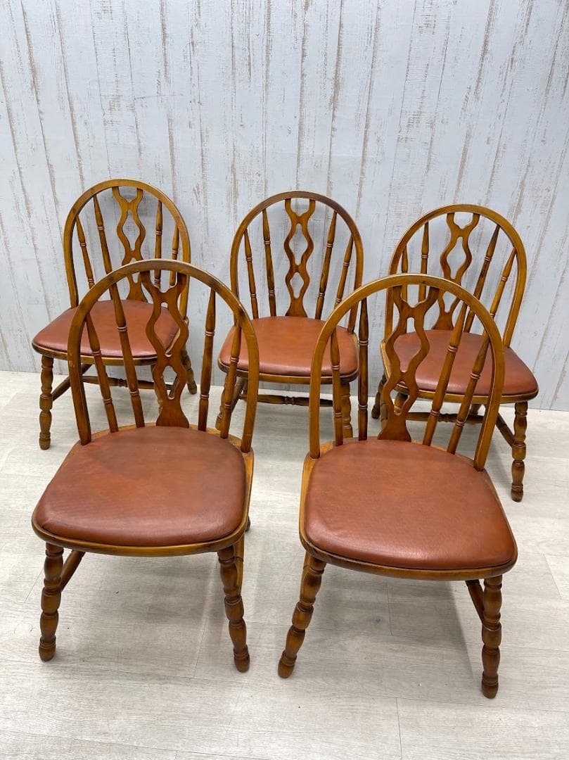 光製作所 ダイニングチェア 5脚 フープバックチェア　ウィンザーチャア