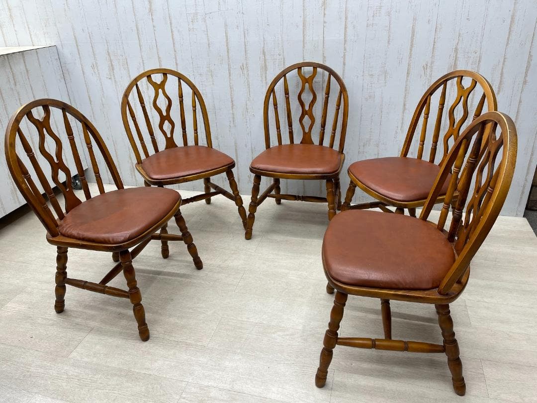 光製作所 ダイニングチェア 5脚 フープバックチェア　ウィンザーチャア