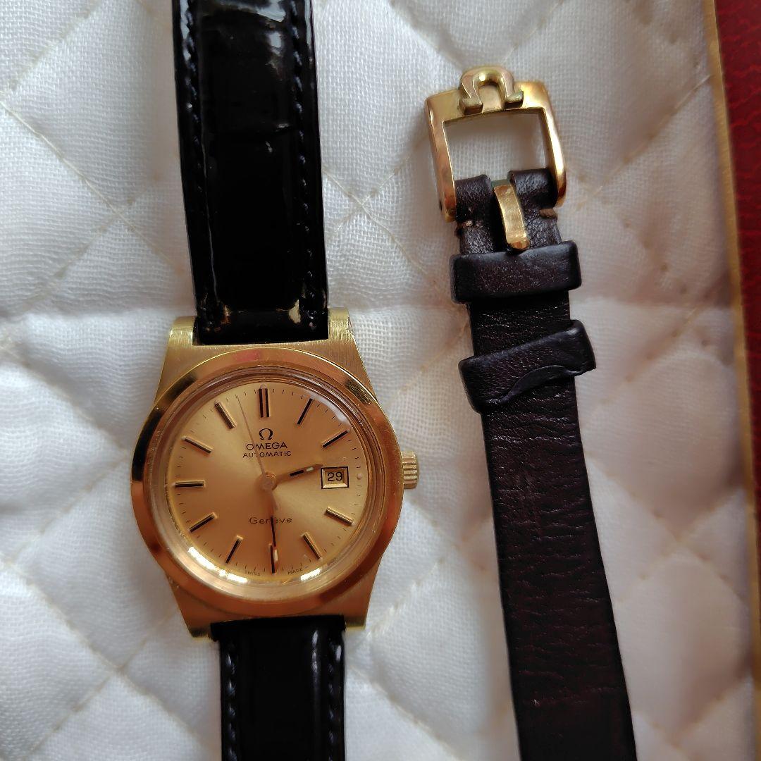 OMEGA　ジュネーブ　手巻き　ケース付き　ヴィンテージ　可動品