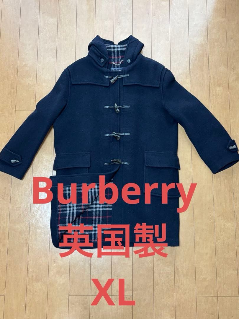 Burberrys バーバリー ダッフルコート ノバチェック ネイビー XＬ