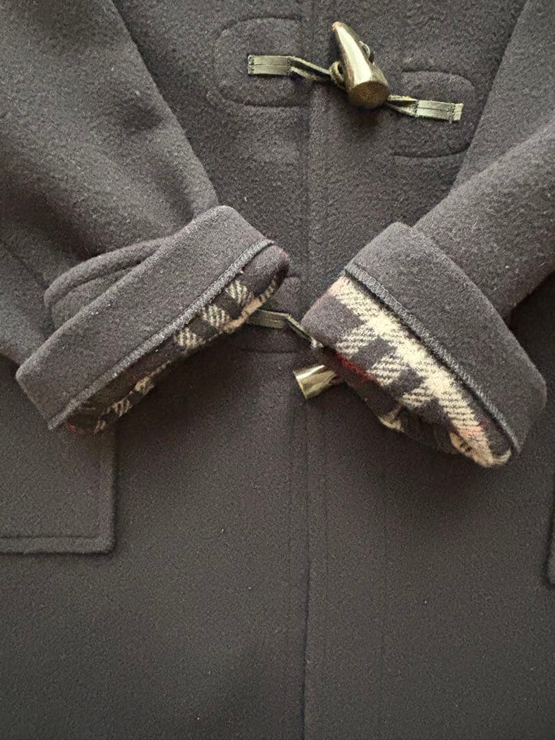 Burberrys バーバリー ダッフルコート ノバチェック ネイビー XＬ