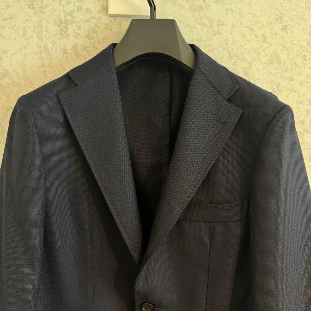 新品RING JACKETリングヂャケット ネイビージャケット 44ホップサック