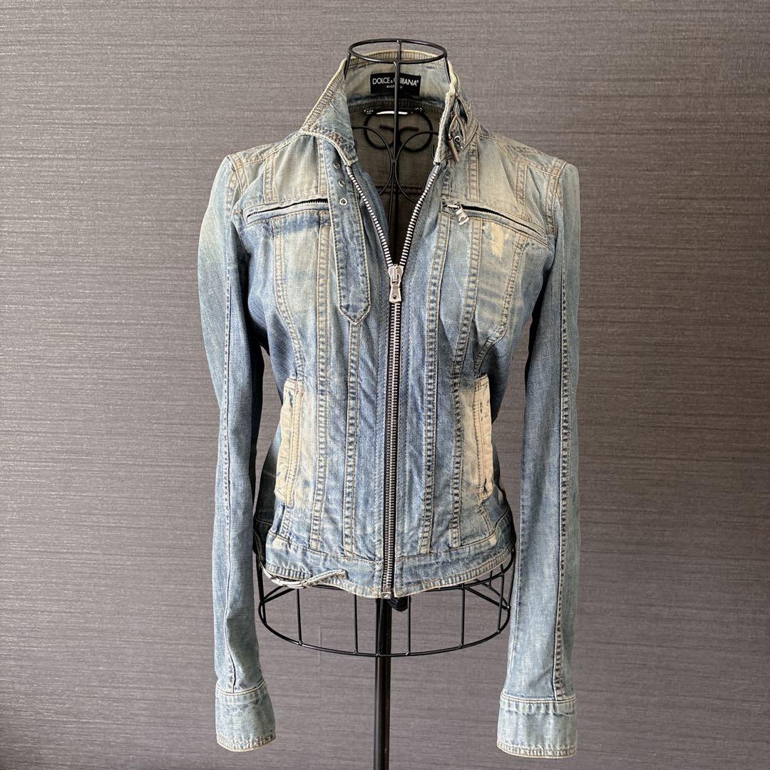 国内正規品DOLCE & GABBANA ブルーデニムジャケット 38 M