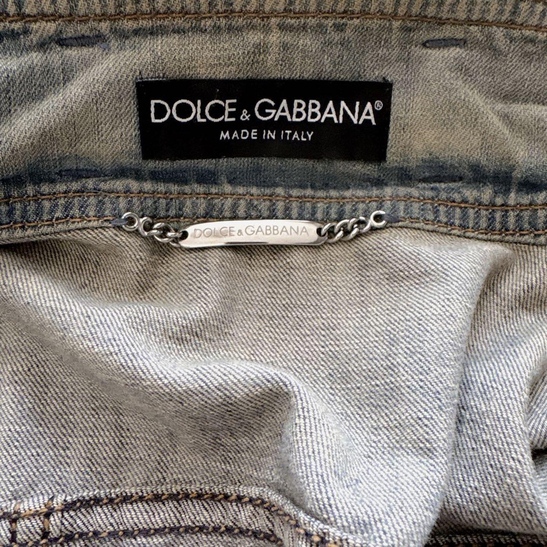 国内正規品DOLCE & GABBANA ブルーデニムジャケット 38 M