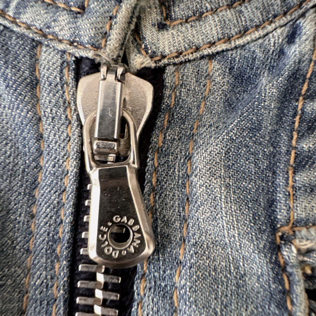 国内正規品DOLCE & GABBANA ブルーデニムジャケット 38 M