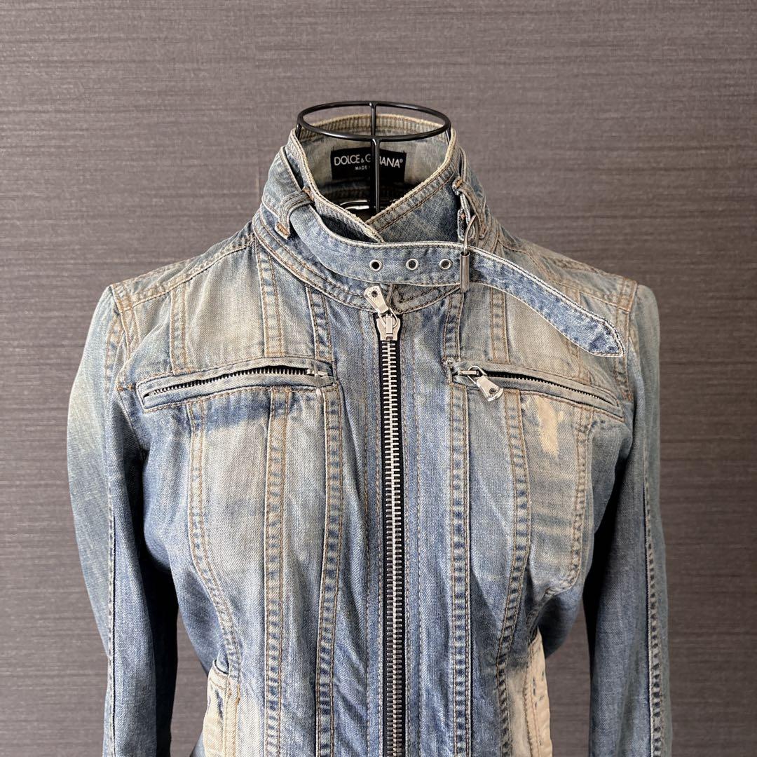 国内正規品DOLCE & GABBANA ブルーデニムジャケット 38 M