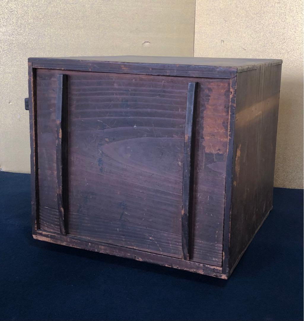 《R》時代 黒塗 隅切膳10客 在銘 木製漆器 共箱　260108き1