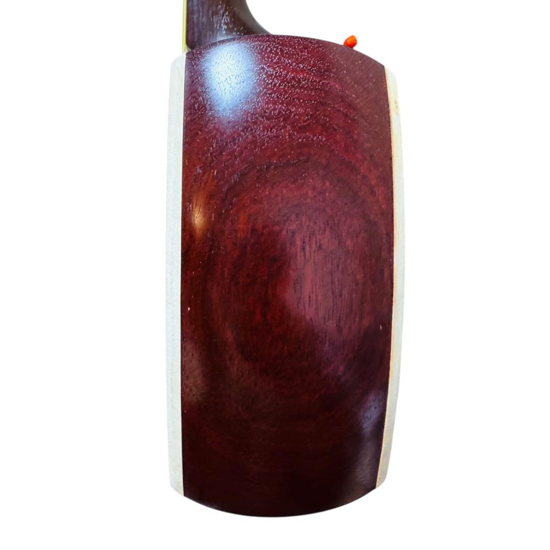 三味線 中棹 正寸　民謡　地唄　皮破れあり　ハードケース付き