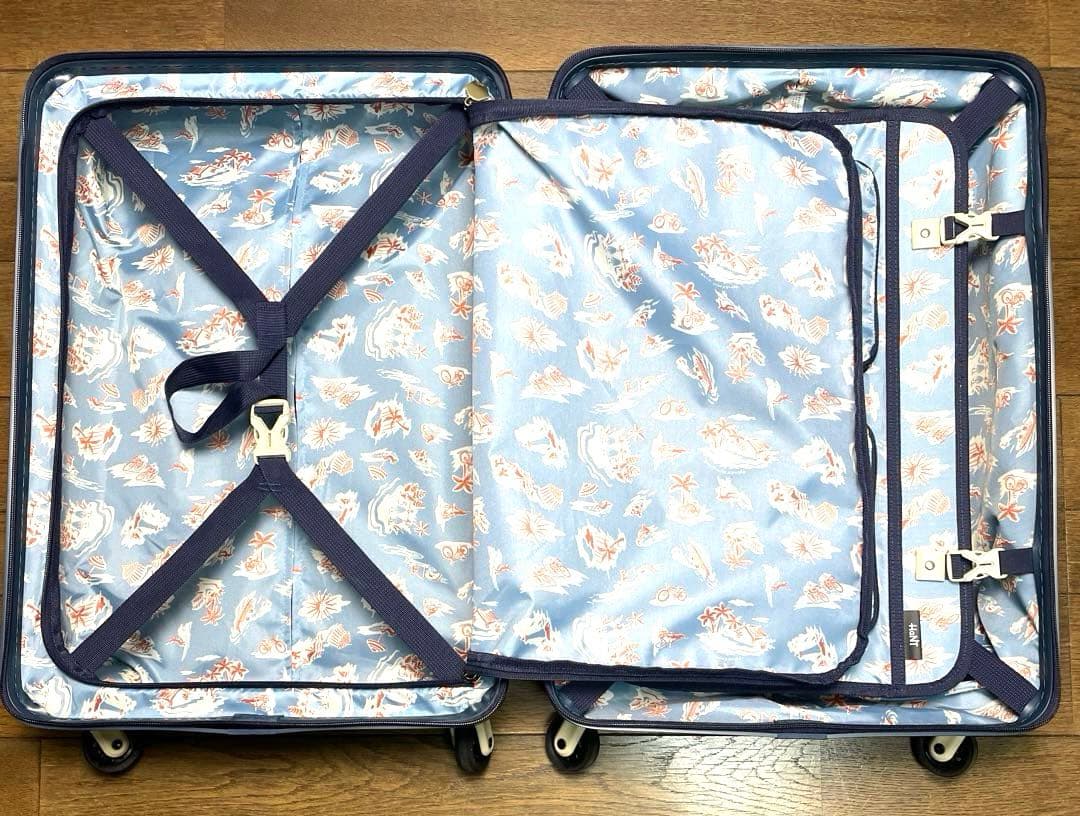 HaNTハント47Lキャリーケース機内持込み対応サイズ ネイビーキャリーバッグ