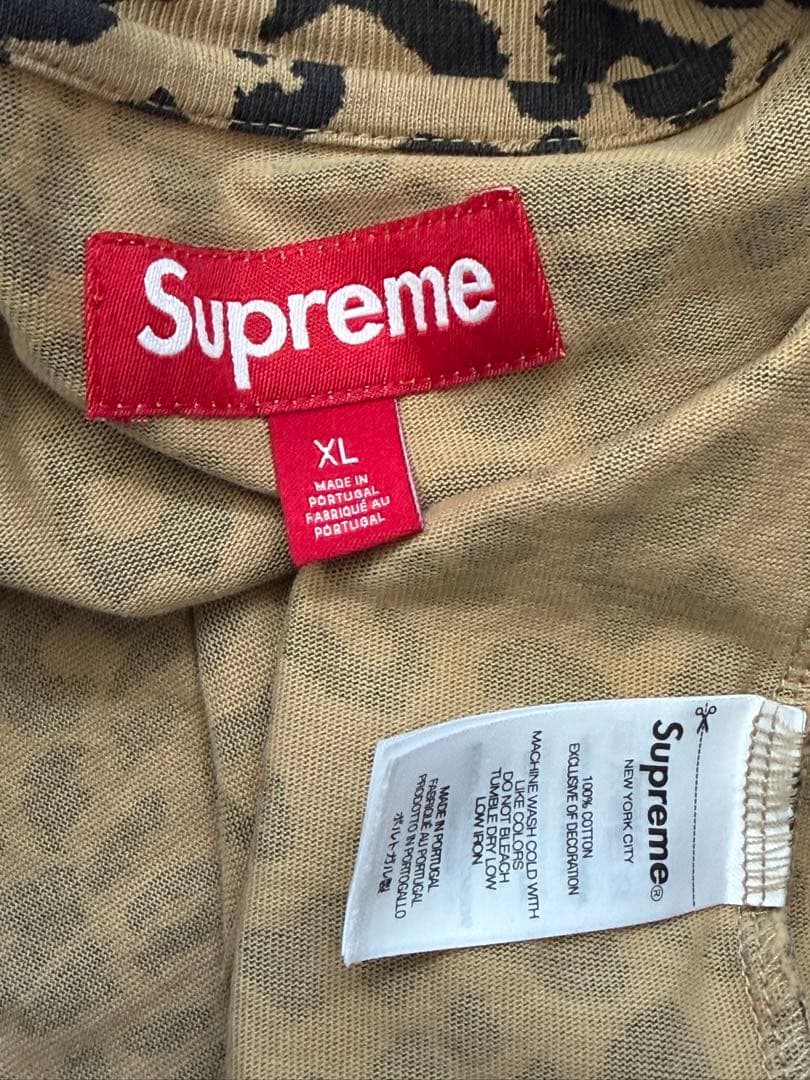 専用supreme☆Small Box L/S Tee☆XL☆leopard