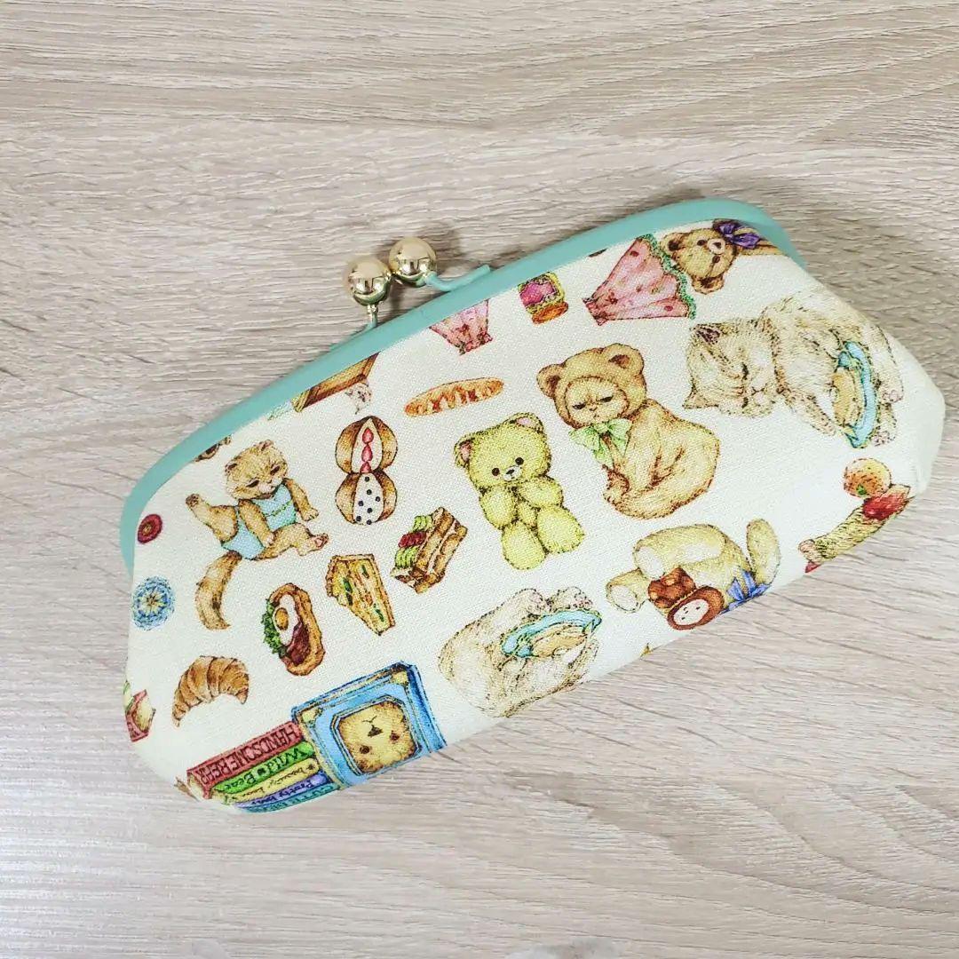 ハンドメイド 19cmがま口長財布 yukiemon アニバーサリー