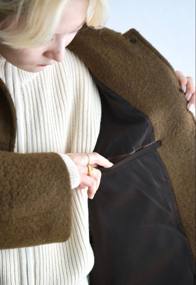 新品未使用 AMOMENTO アモーメント　Alpaca Raglan Coat