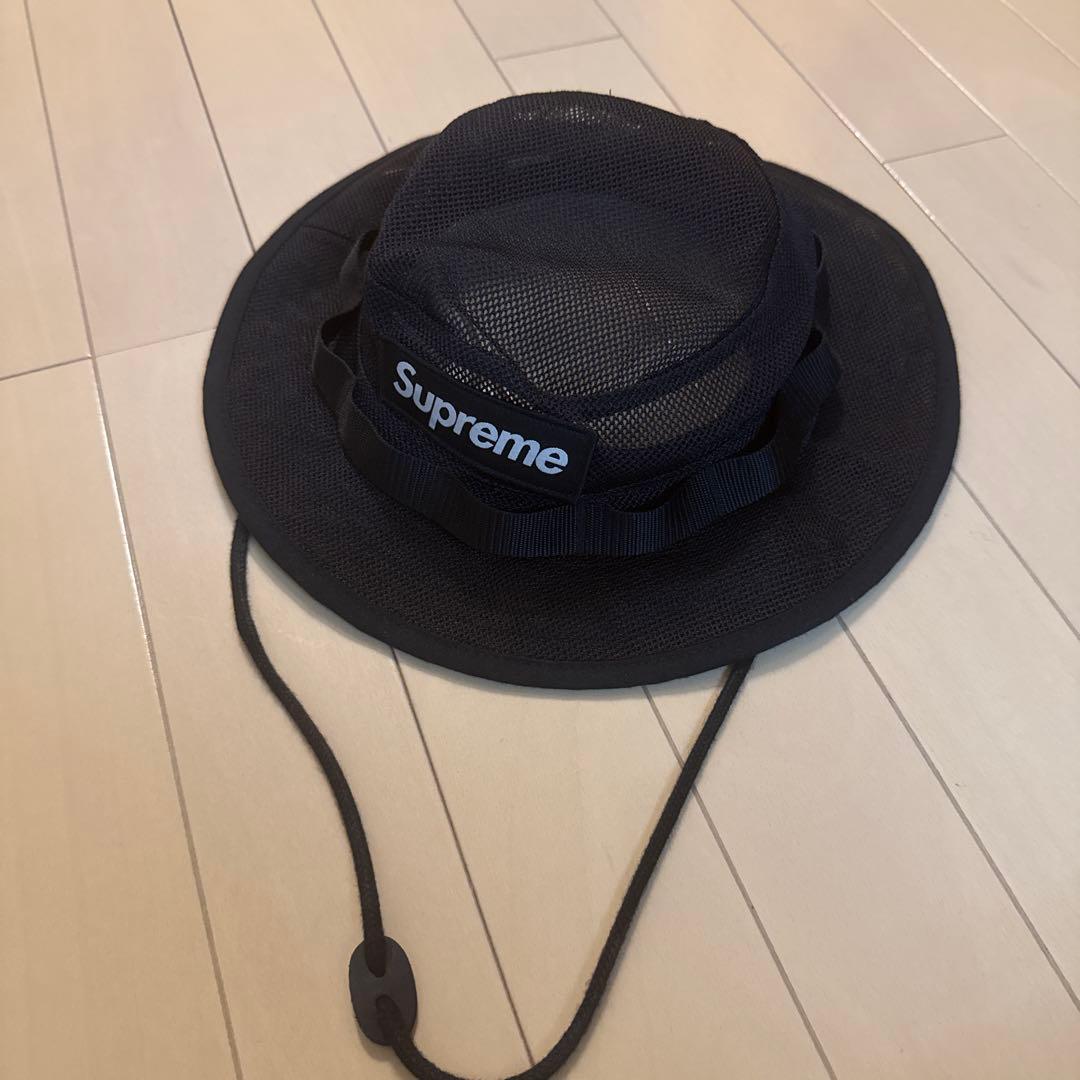 Supreme メッシュ バケットハット ブラック