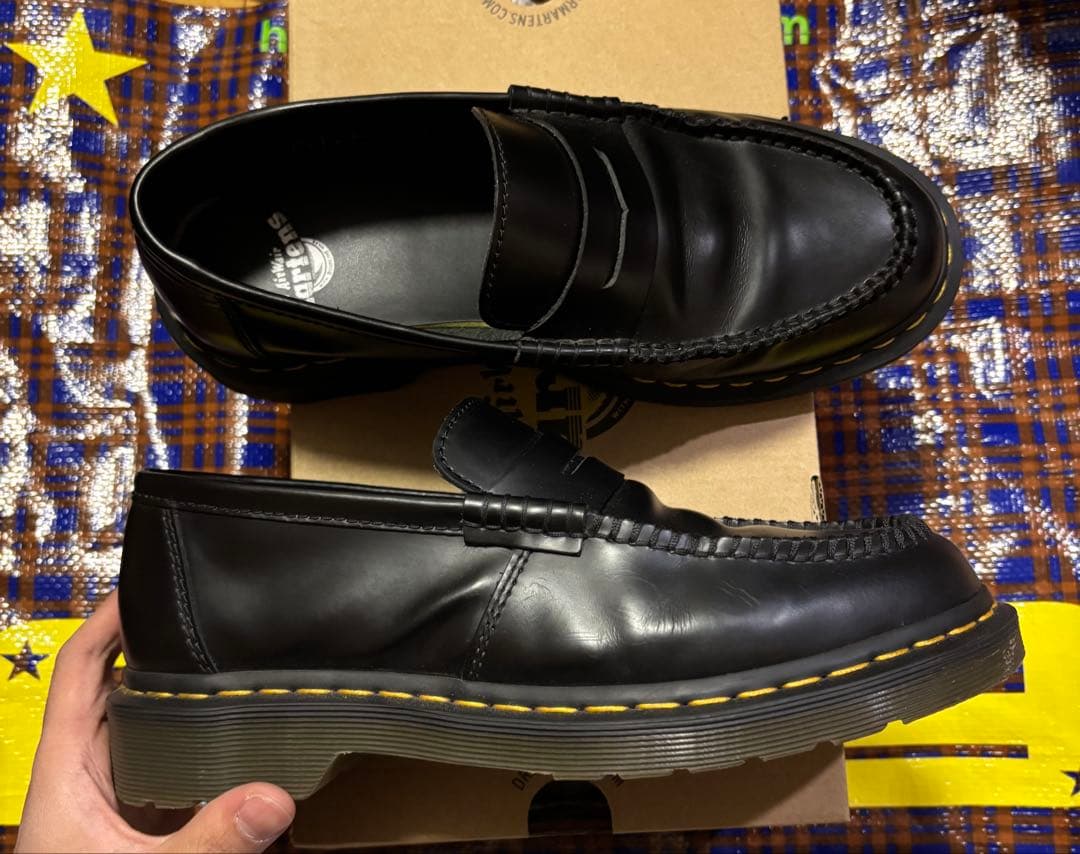 靴 Dr. Martens penton BLACK Loafer