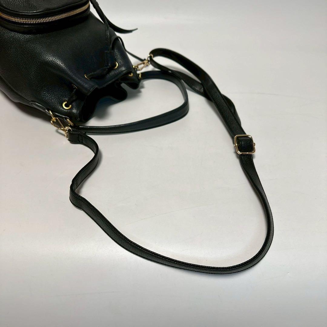 専用u68【美品】プラダ　ヴィッテロ　ブラック　バケットバッグ2wayショルダー