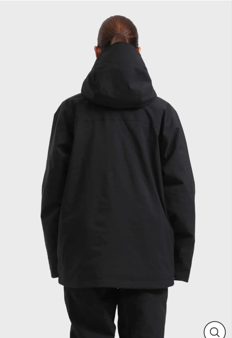 GSOU  レディース 黒 多機能 防水 断熱 スノージャケット