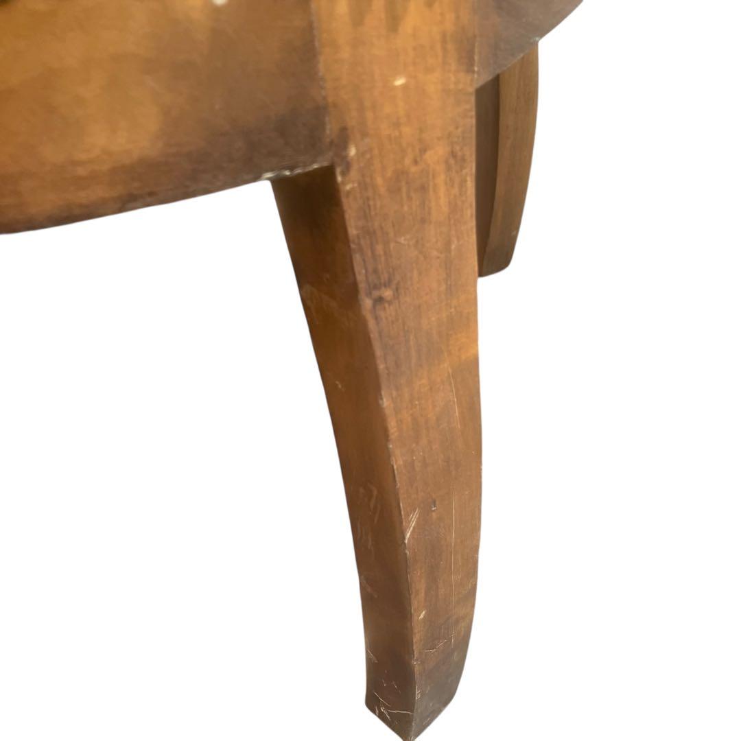 イタリア家具 チェア 一人掛け アンティーク調 猫脚 ベルベット 緑　洋風