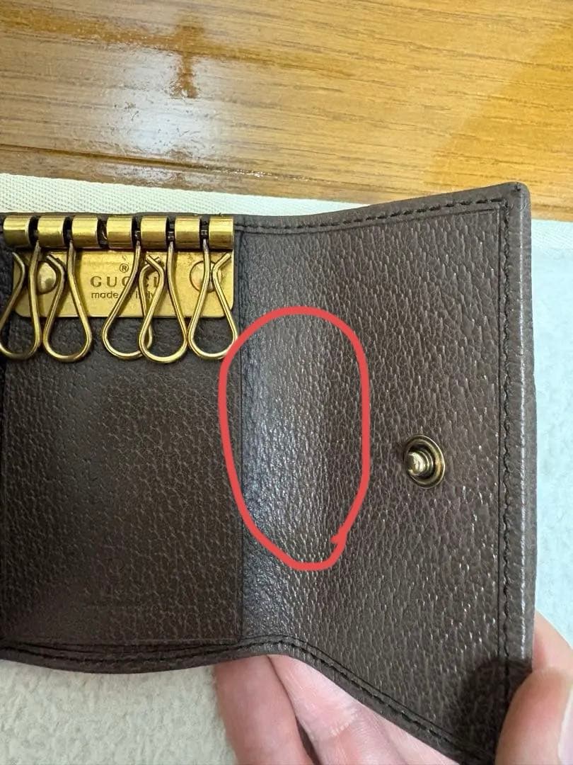 [Ⓜ️] GUCCI GGパターン キーケース シェリーライン