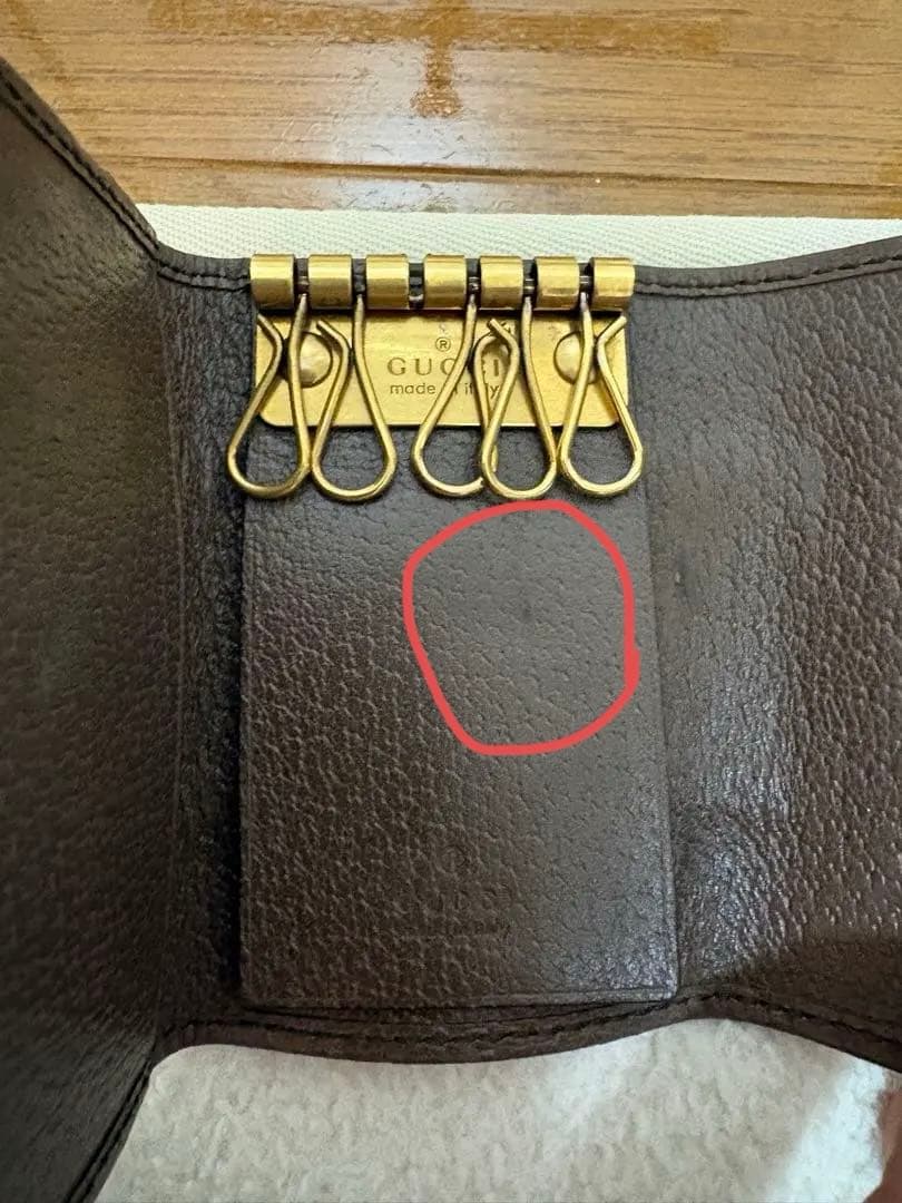 [Ⓜ️] GUCCI GGパターン キーケース シェリーライン