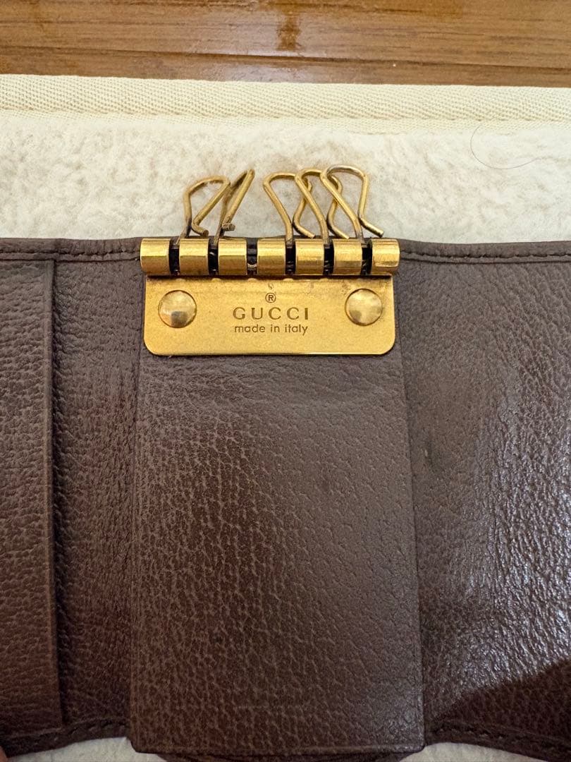 [Ⓜ️] GUCCI GGパターン キーケース シェリーライン