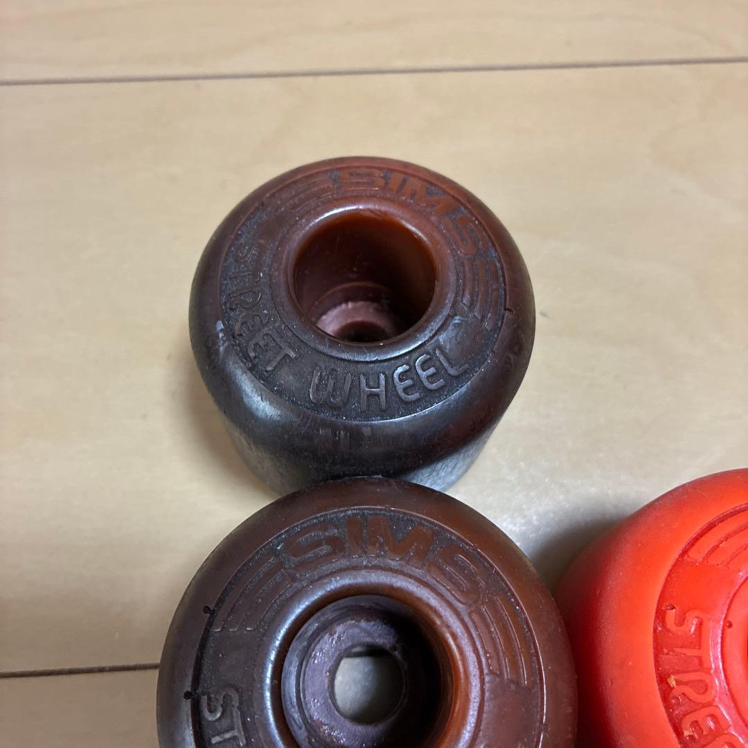 80s SIMS ビンテージ STREET WHEEL ウィール 4+1セット