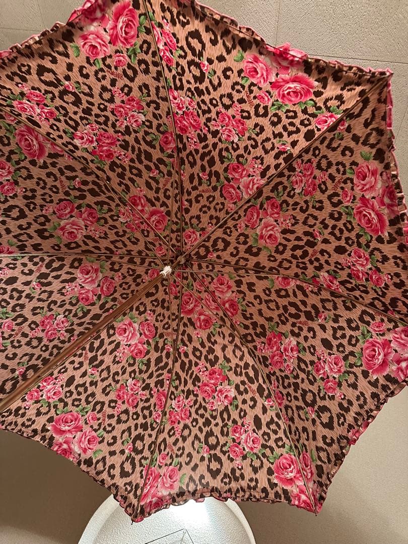 MA*RS ヒョウ柄 薔薇柄 傘 平成ギャル アンブレラ レア マーズ
