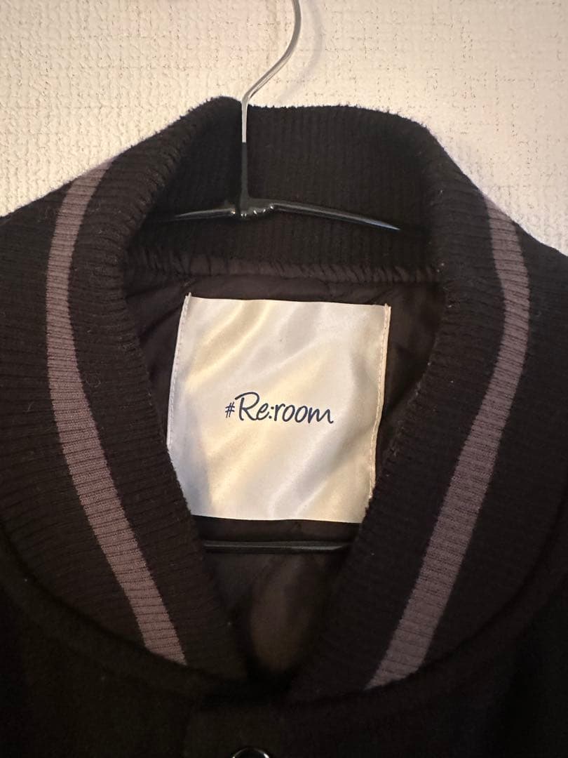 #Re:room スタジャン ブラック ML 美品 メンズ アウター
