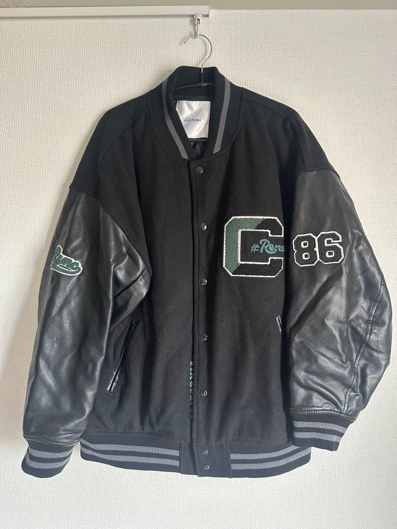 #Re:room スタジャン ブラック ML 美品 メンズ アウター