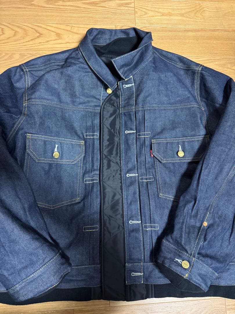 Levi's x sacai リバーシブル デニムMA-1 サイズXL