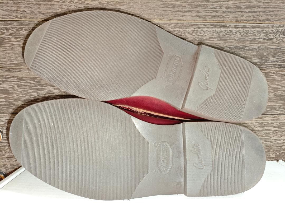 ラッセルモカシン ローファー 8 EE バーガンディー