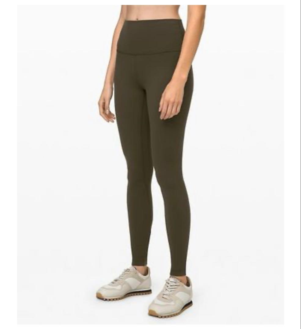 Lululemon 新品未使用　丈長め レギンス　ダークオリーブオリーブ