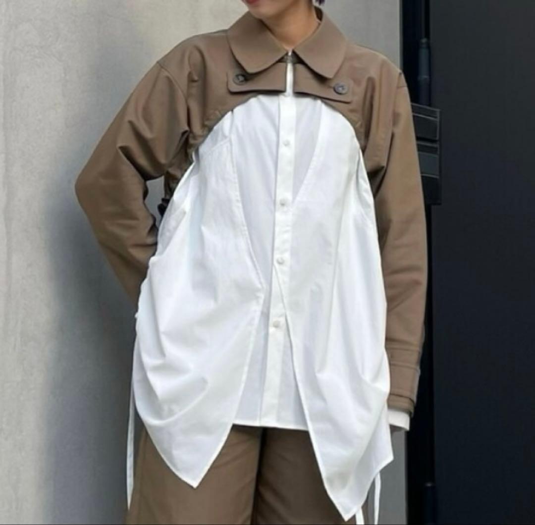 UN3D. トレンチショートブルゾン　セットアップ