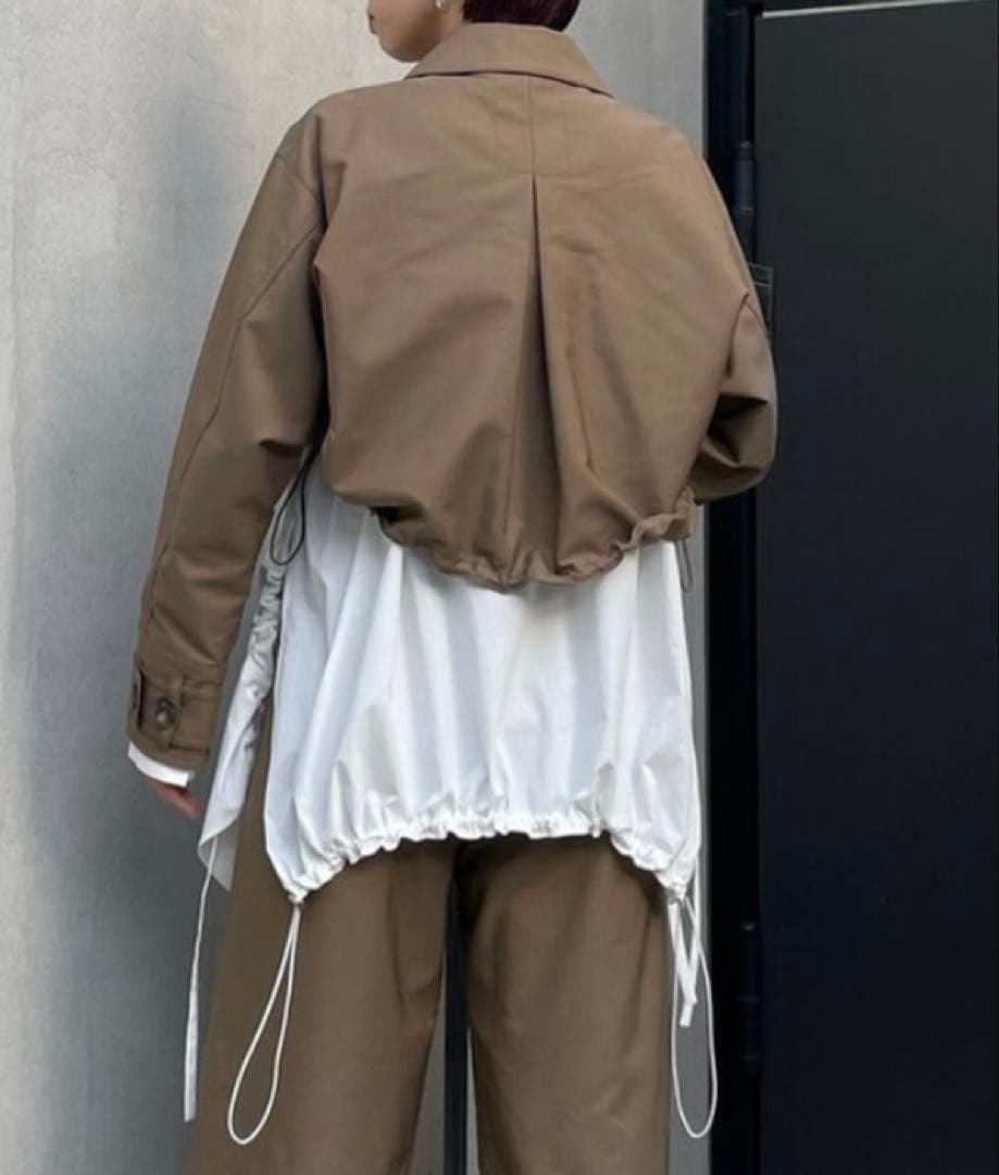 UN3D. トレンチショートブルゾン　セットアップ