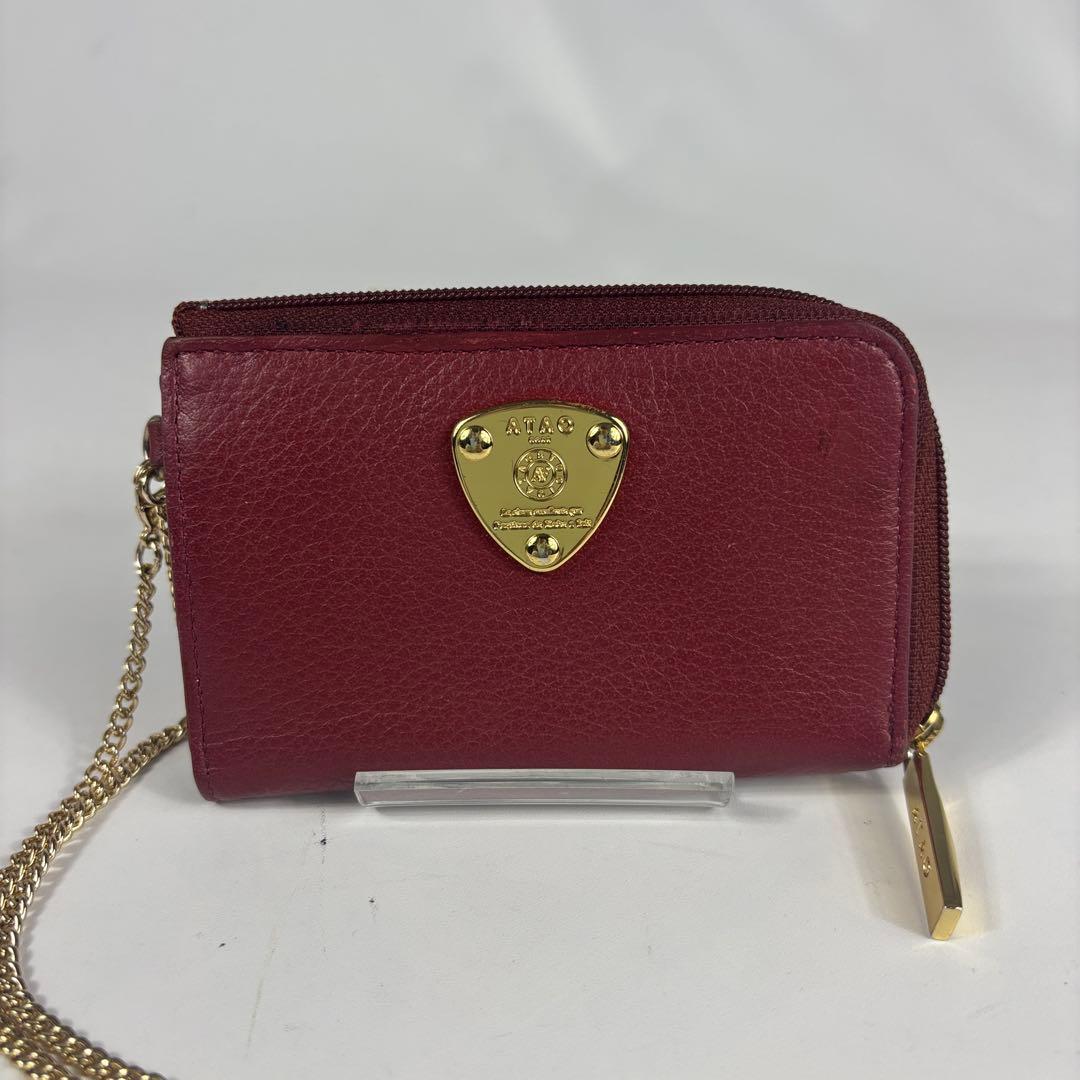 美品　ATAO アタオ ベル キーケース ケース　カードケース　ボルドー