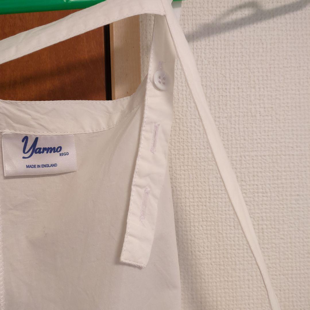 yarmo ヤーモ ビブエプロンドレス 白