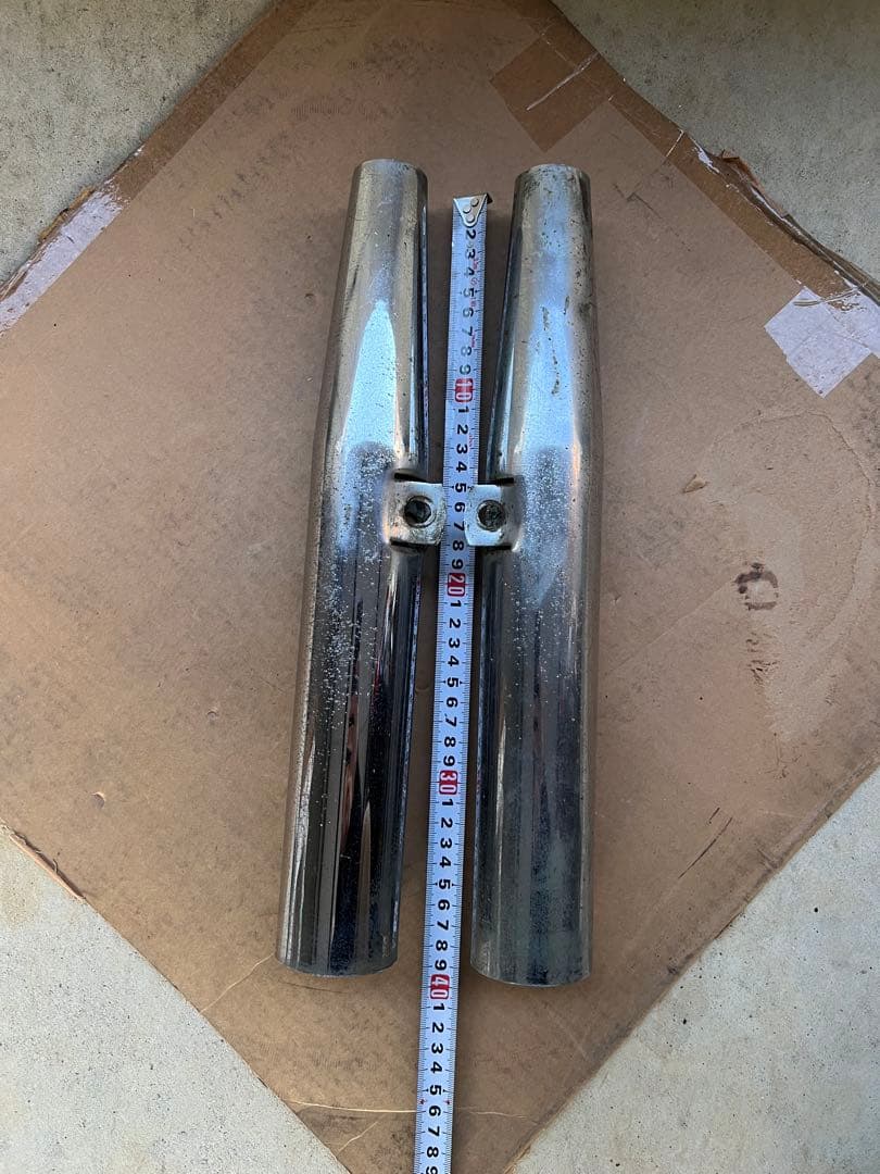 ハーレー　フォークカバー　33.4mm 35mm メッキ