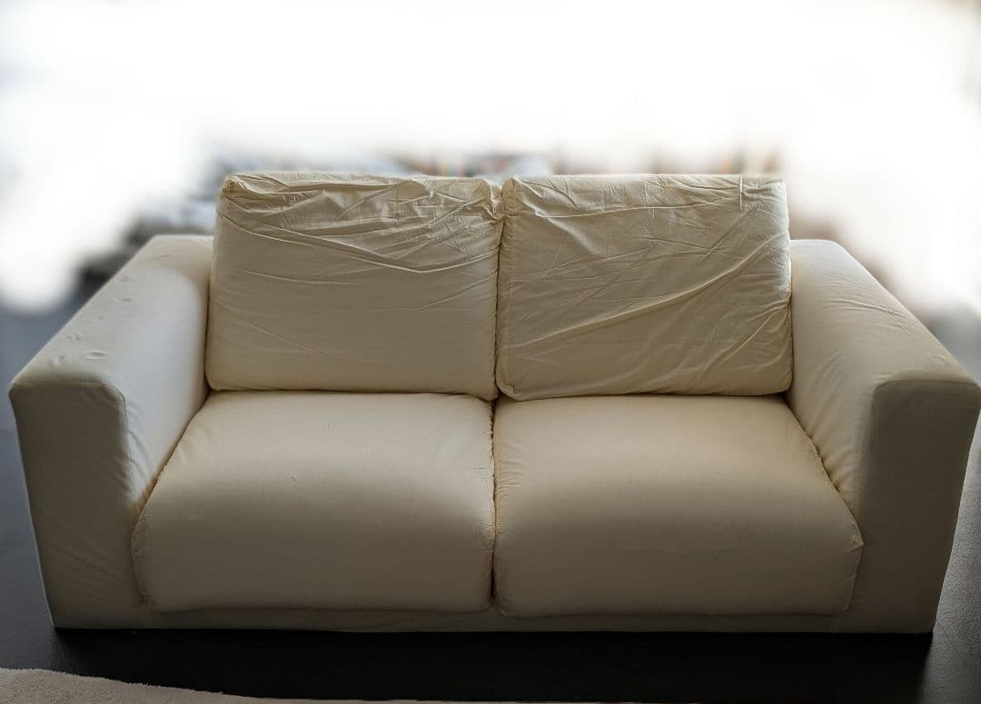 無印　ウレタンポケットコイルソファ　2.5シーター【本体のみ】