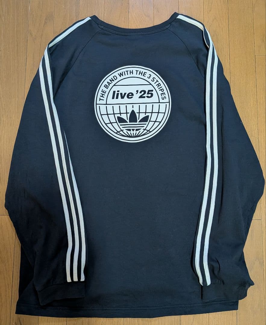 adidas × Oasis ツアー スリーストライプス ロンT(5XL)