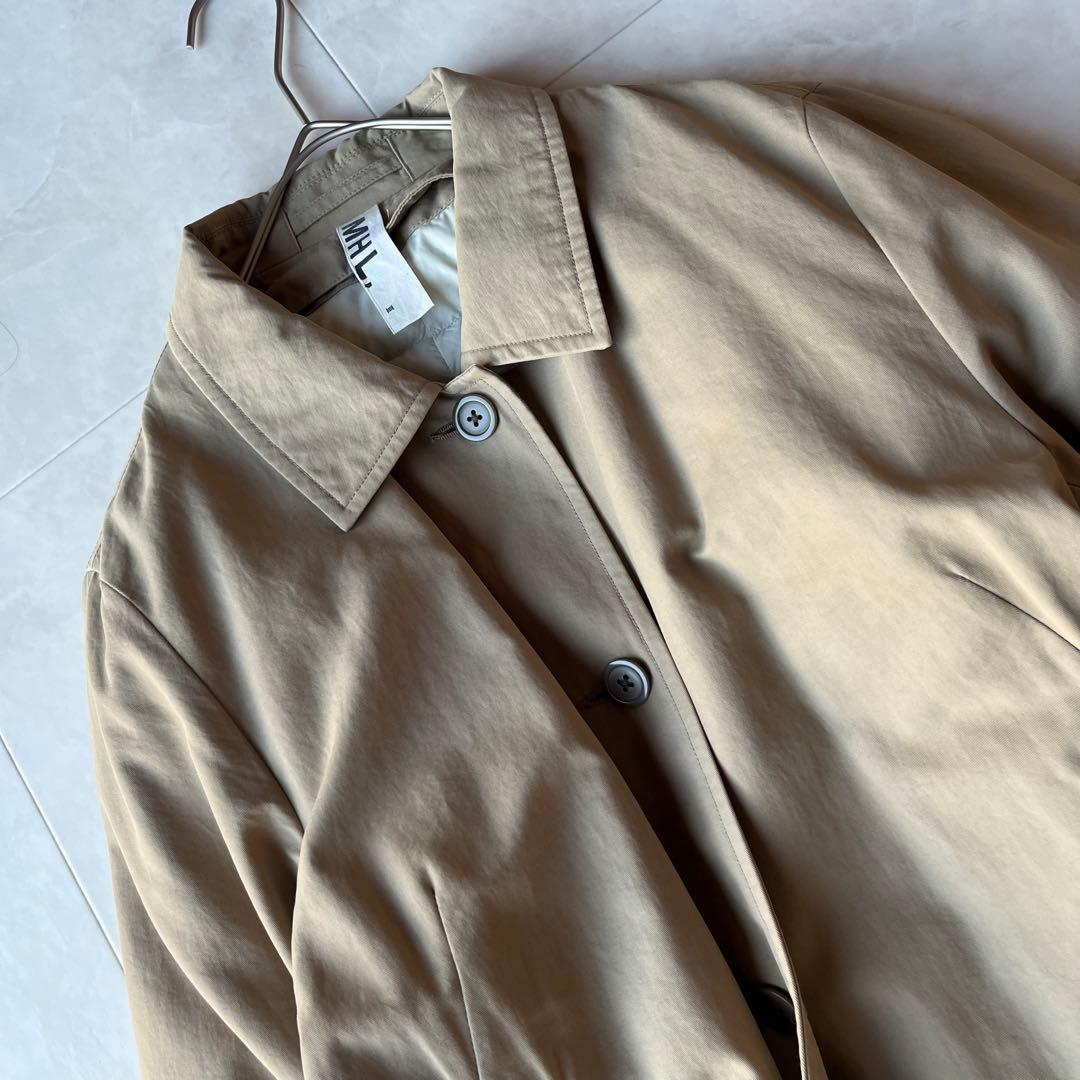 MHL. エムエイチエル ダウンライナー付 ステンカラーコート ベージュ 3