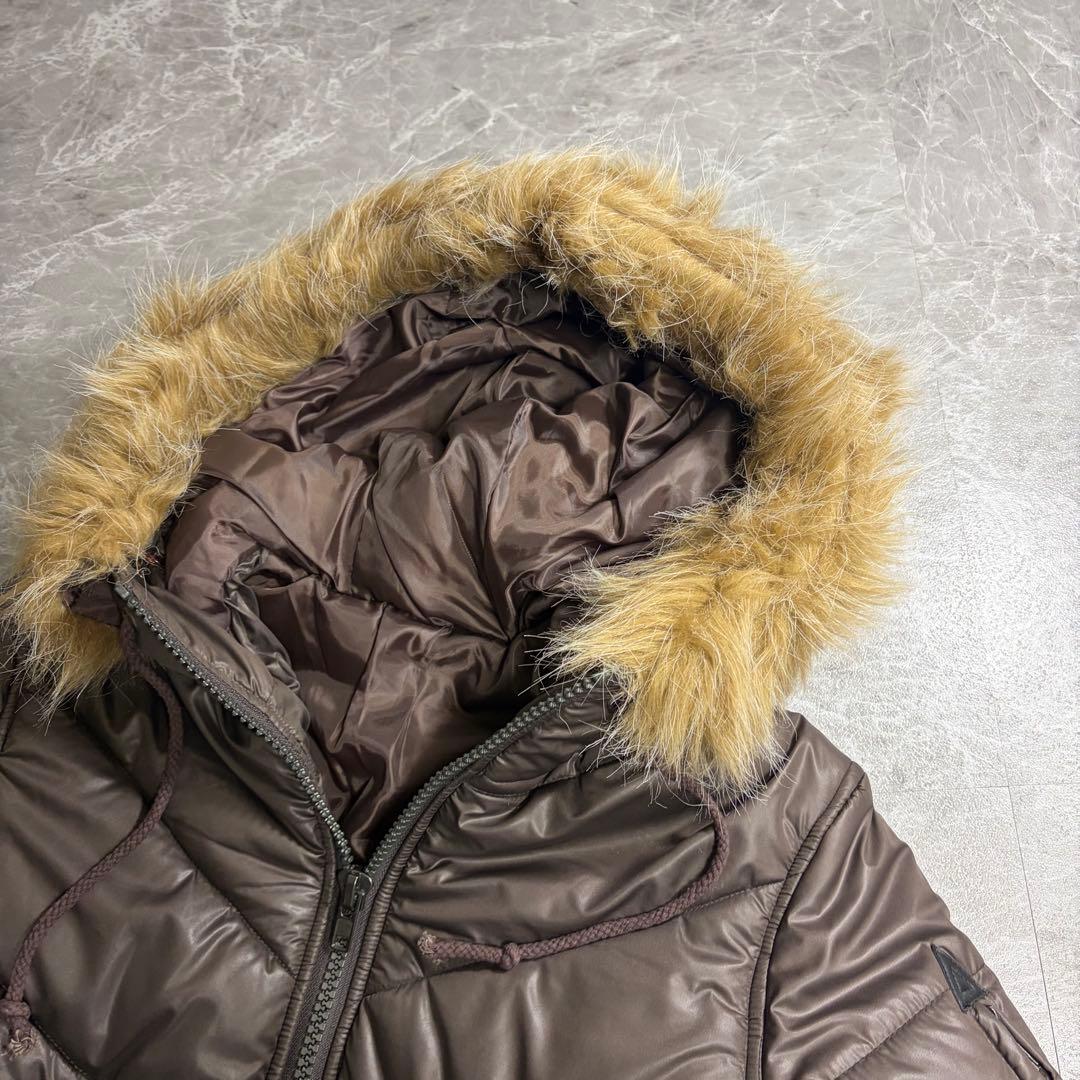 y2k 00s 短丈　ファー　中綿ジャケット　グランジ フェアリーグランジ
